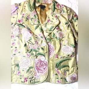 ECI Vintage women floral blazer